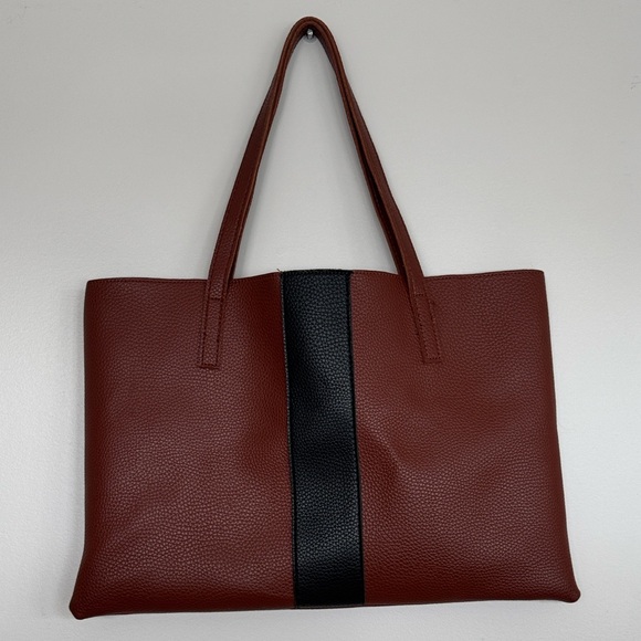 Handbags - Elegant Vince Camuto Brown and Black Tote Bag